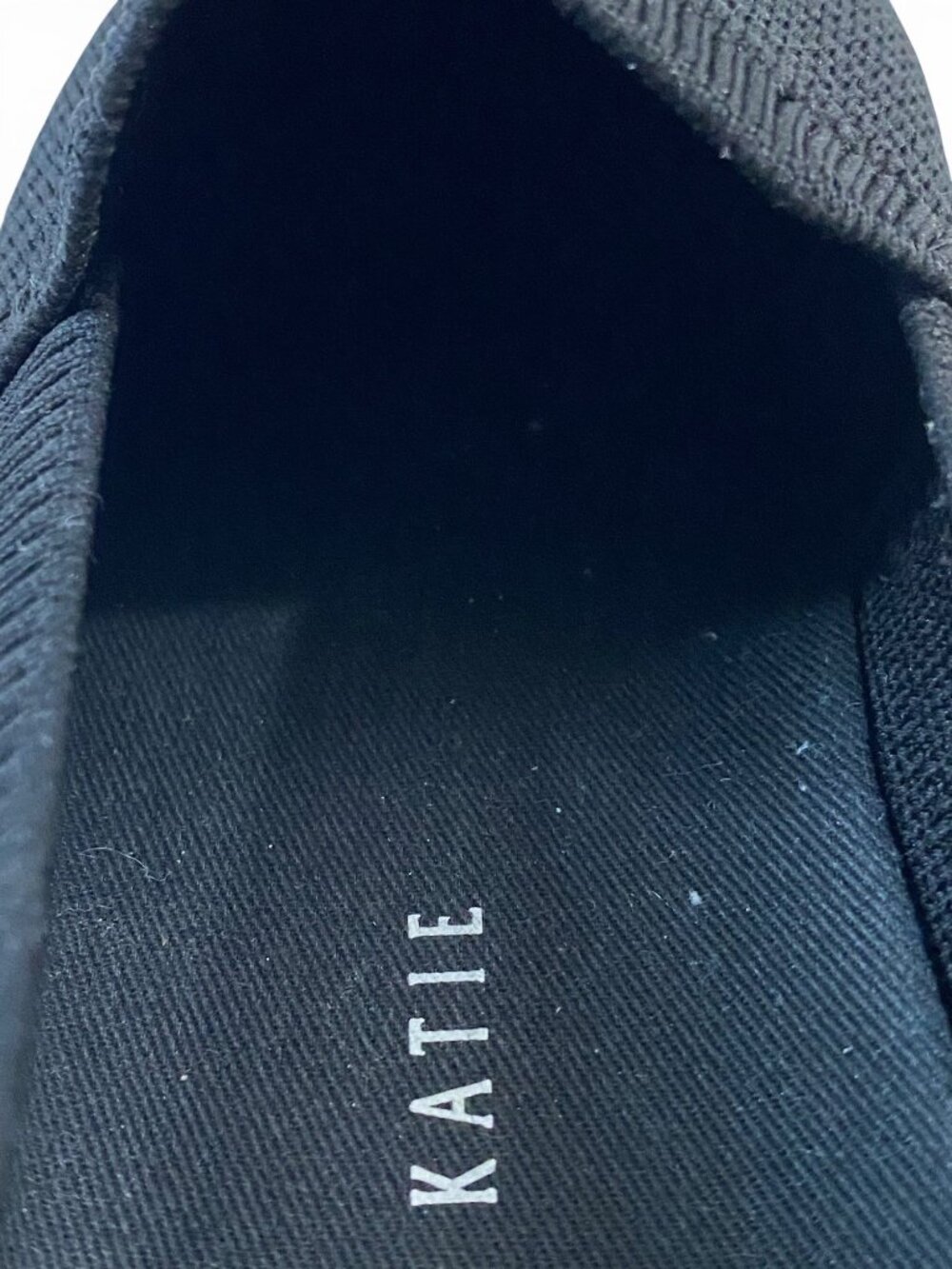 Kelly & Katie Black Knit Slip On Sneakers Womens Size 7M Casual Comfort Shoes - Picture 6 of 10